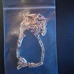 Paperclip link 18k GF necklace